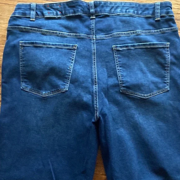 Talbots high waist straight leg dark wash jeans stretch size 16w nice preloved - Picture 5 of 11